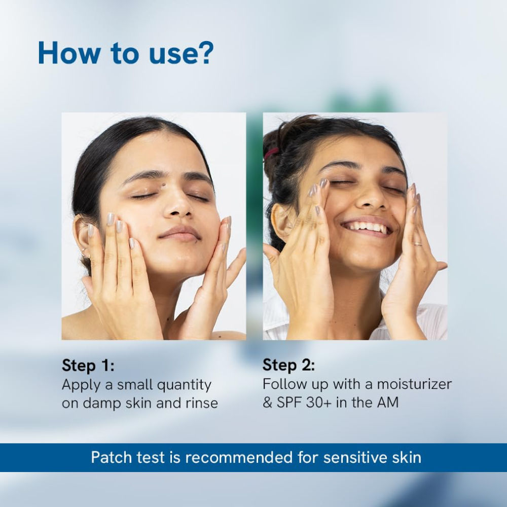 2.5% Benzoyl Peroxide Face Wash - For Preventing Acne & Deep Cleansing Pores