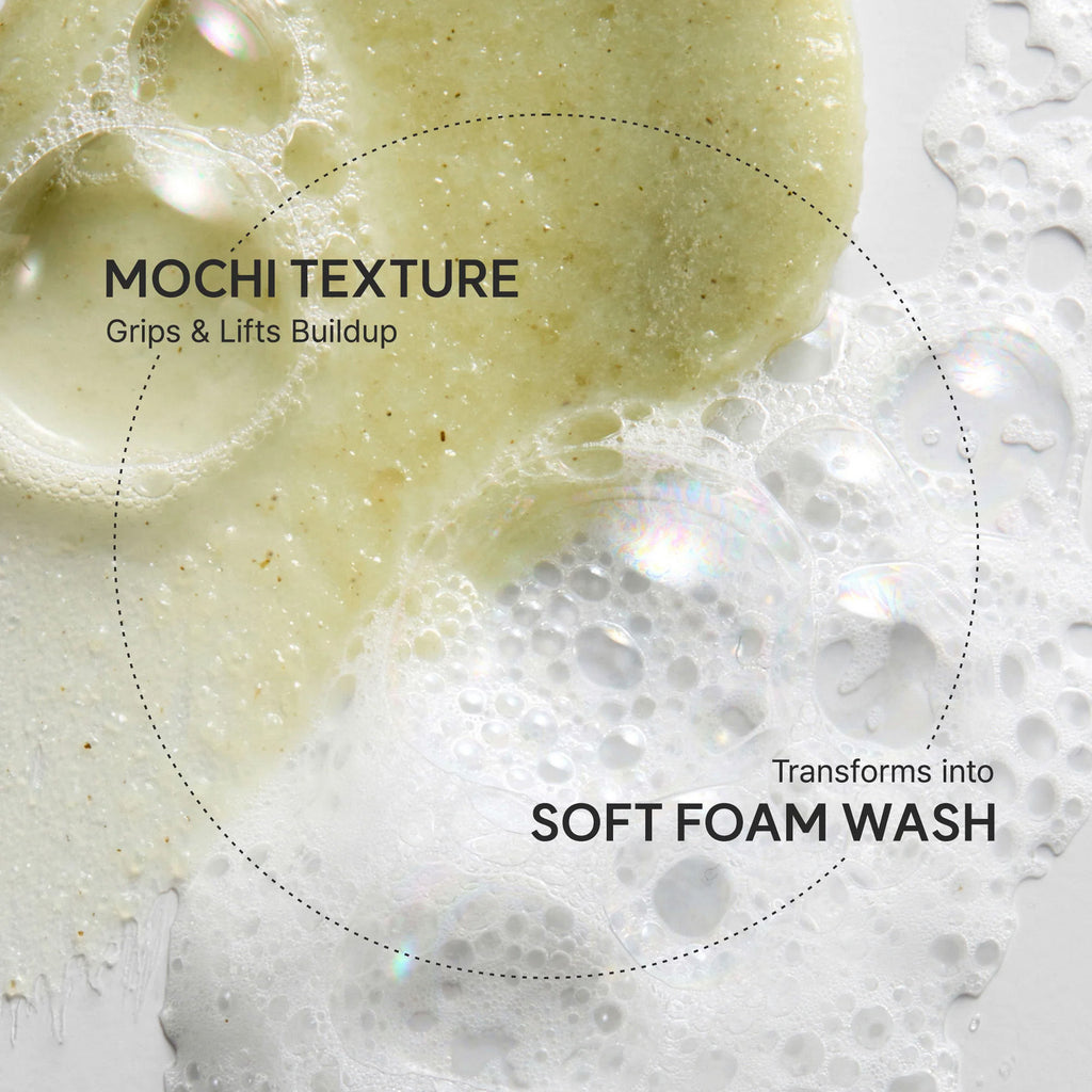 Fresh Green Rice Mochi Cleanser - Korean Cleanser, Mask & Makeup Remover, Reduces Blackheads