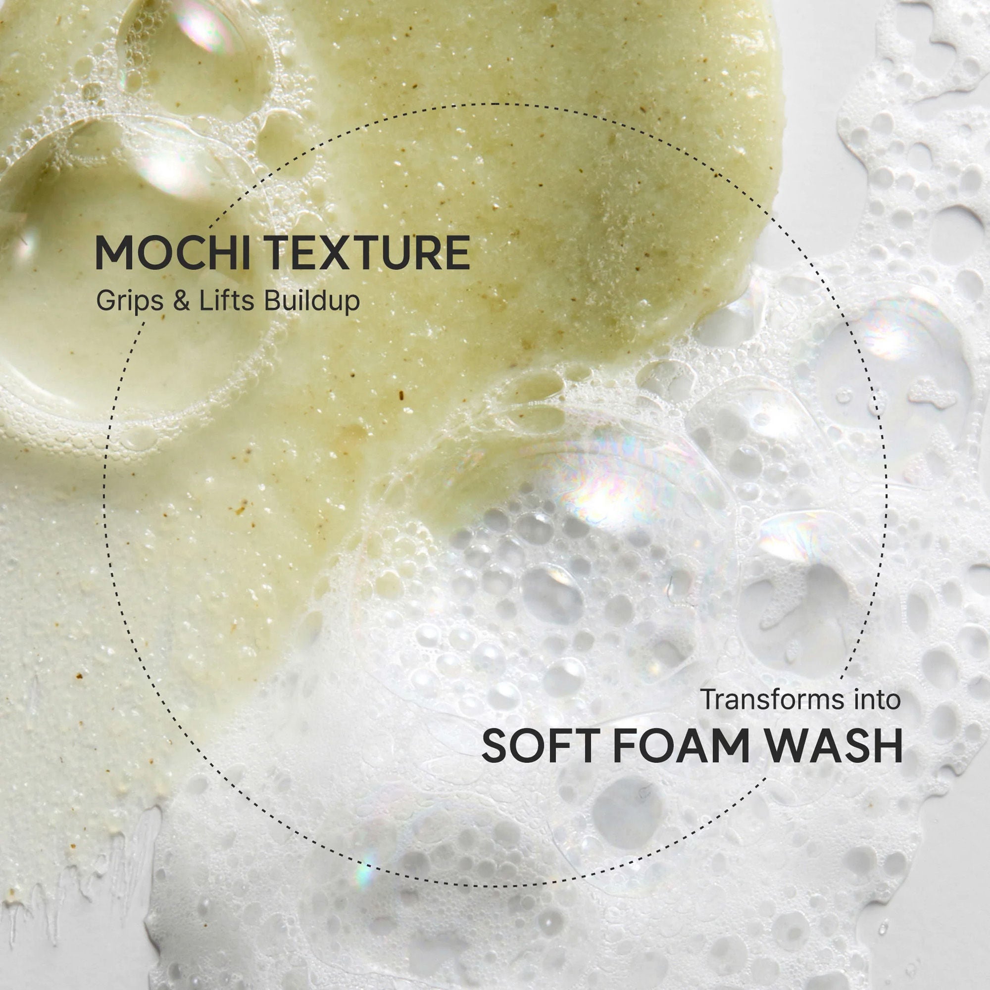 Fresh Green Rice Mochi Cleanser - Korean Cleanser, Mask & Makeup Remover, Reduces Blackheads