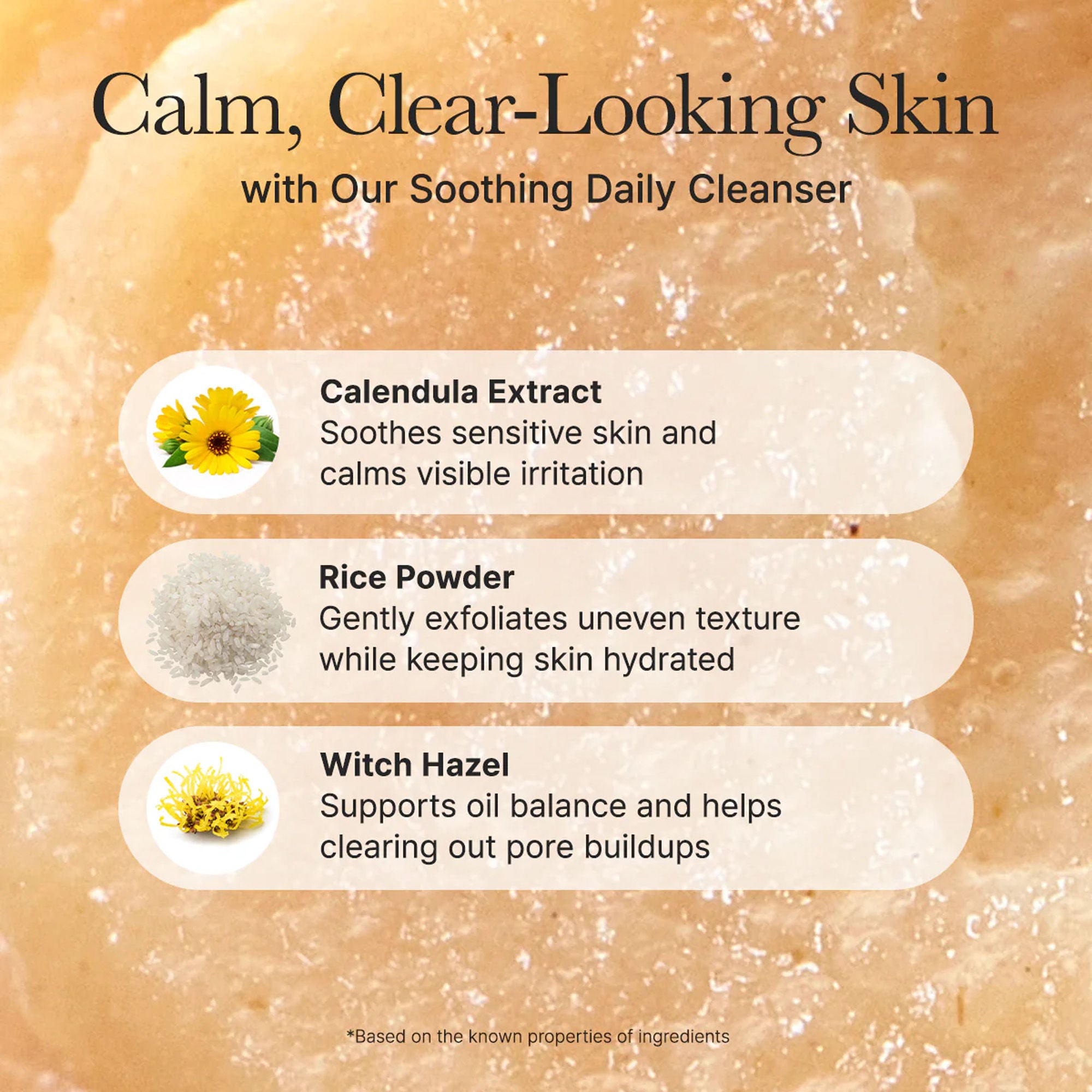 Calendula Rice Mochi Cleanser