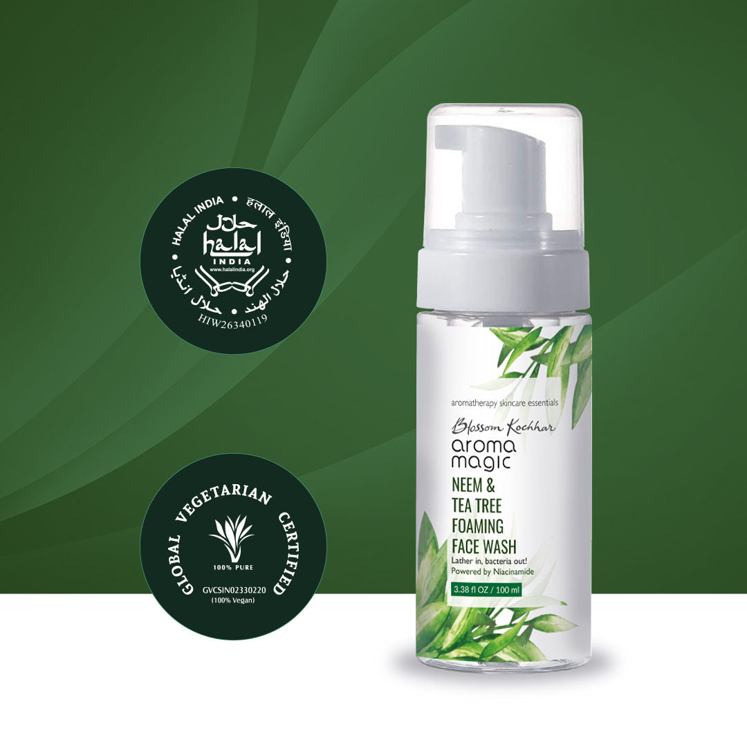 Neem & Tea Tree Foaming Face Wash Powered By Niacinamide