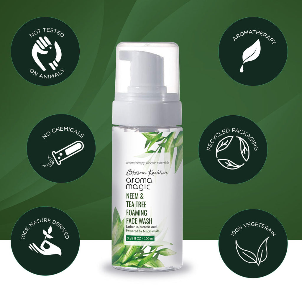 Neem & Tea Tree Foaming Face Wash Powered By Niacinamide