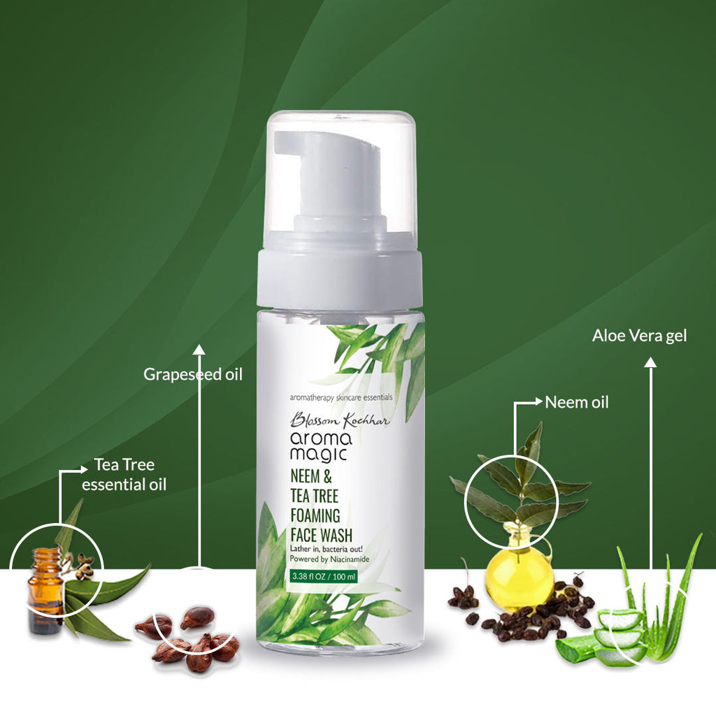 Neem & Tea Tree Foaming Face Wash Powered By Niacinamide