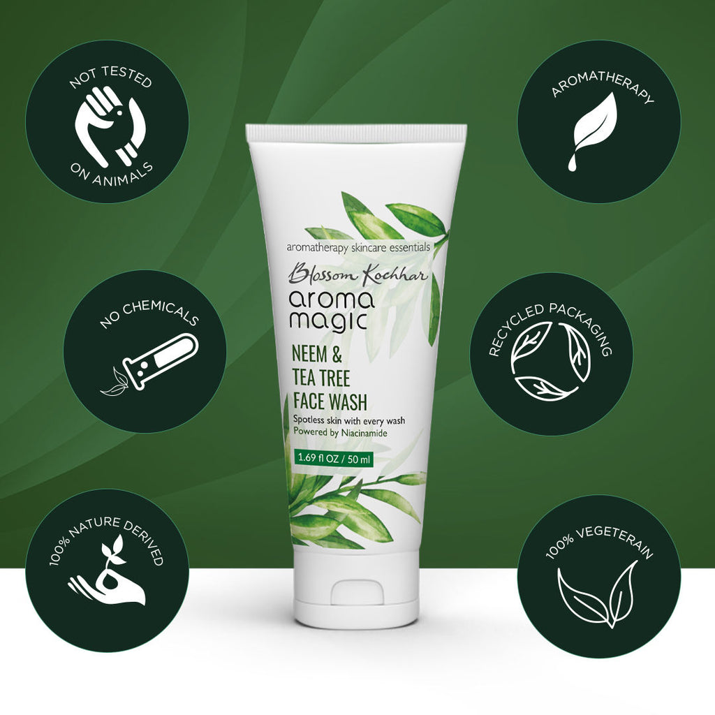 Neem & Tea Tree Face Wash (Powered By Niacinamide)