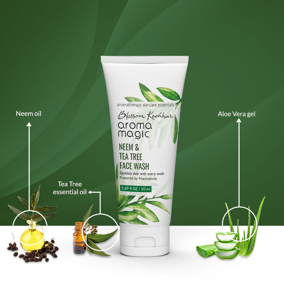 Neem & Tea Tree Face Wash (Powered By Niacinamide)