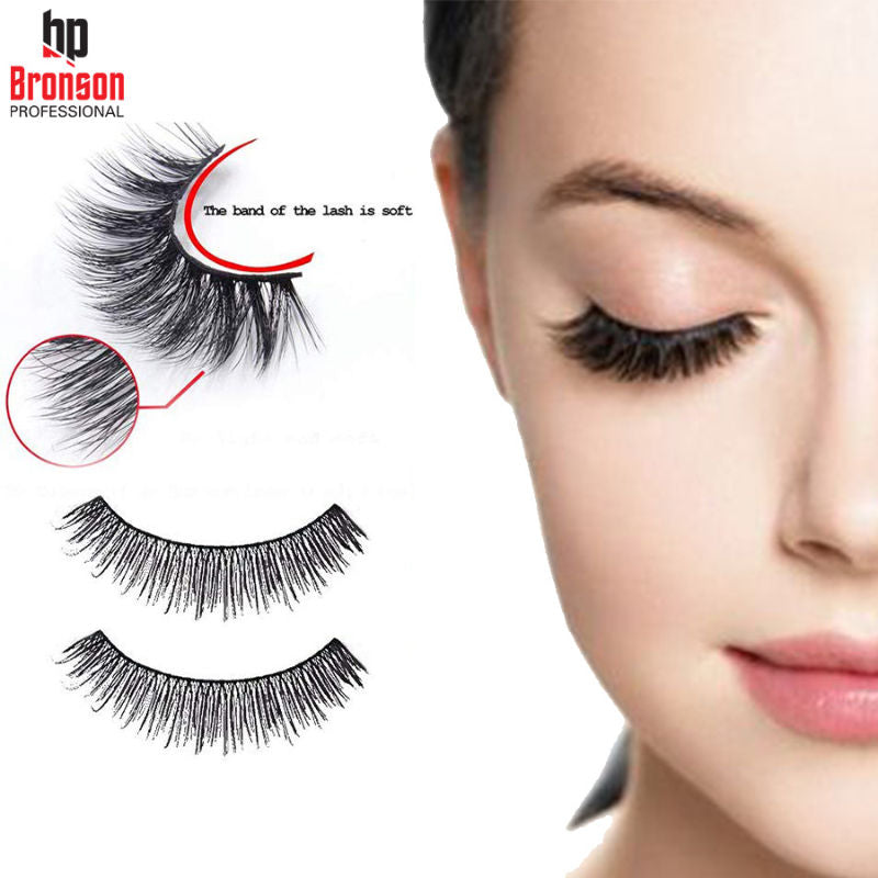 Synthetic Hair and Lightweight Long Natural Look False Eyelashes - 54