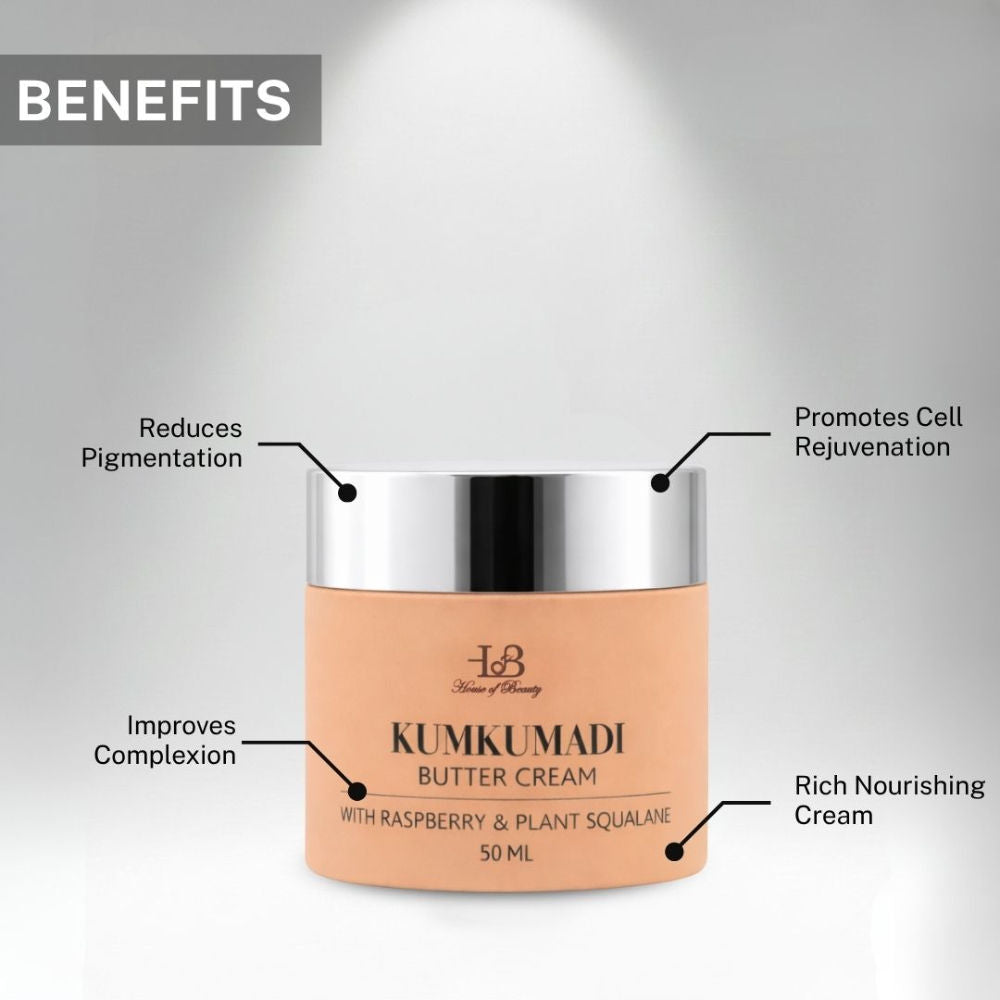 Kumkumadi Butter Cream With Raspberry & Plant Squalane