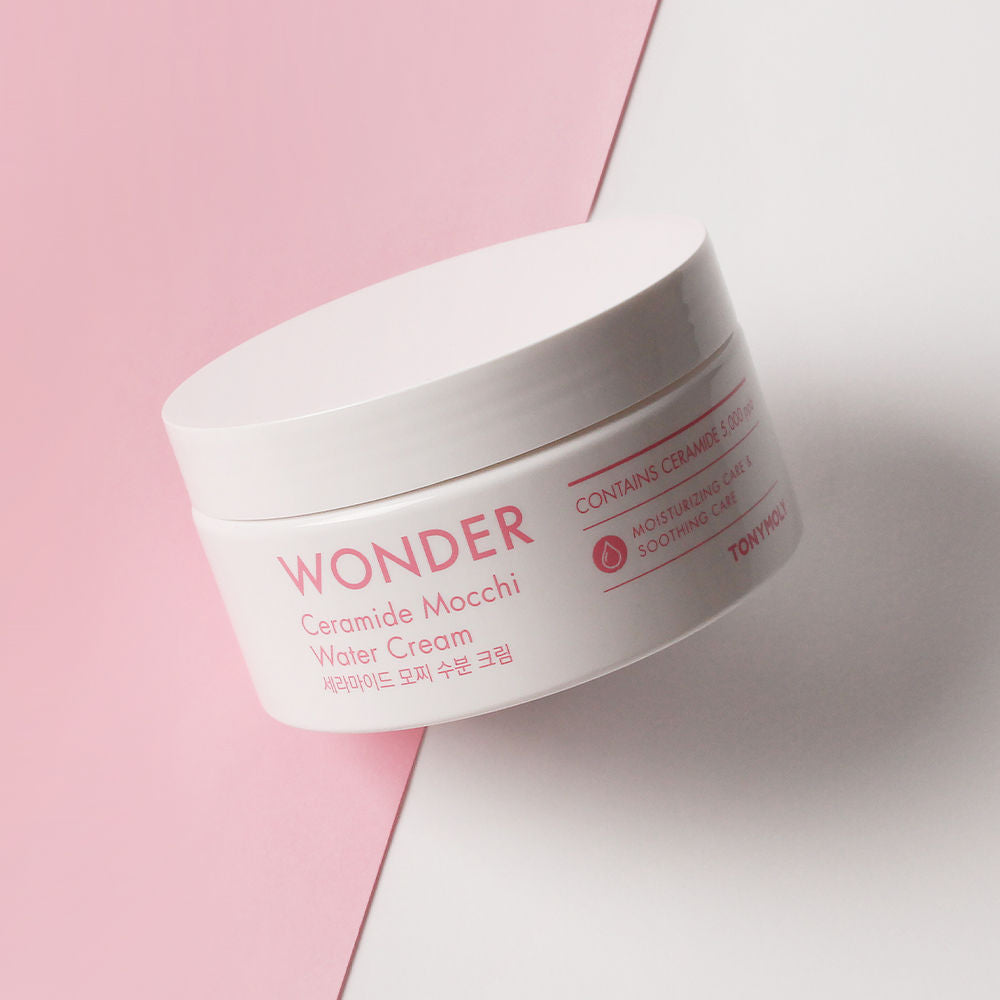 Korean Wonder Ceramide Mochi Water Cream-Gel Moisturiser with Aloe to Hydrate Dry Skin