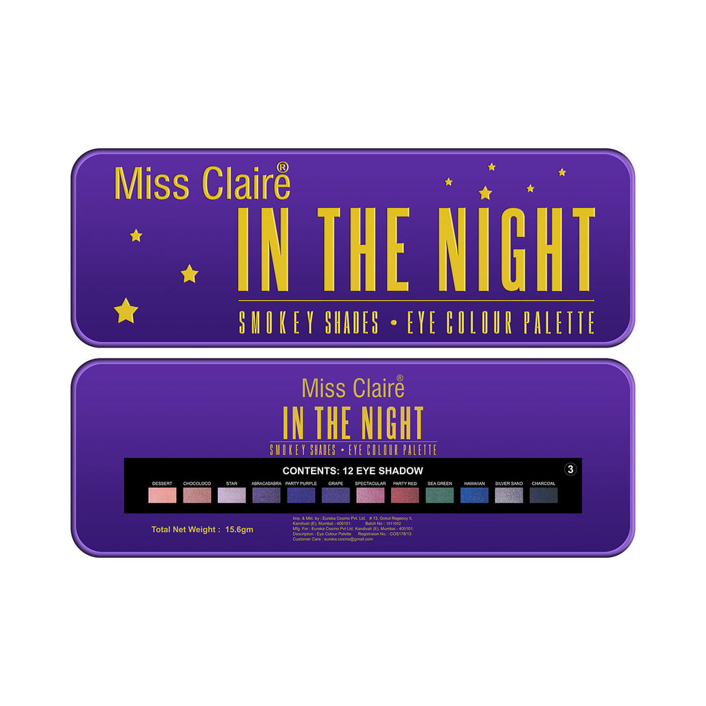 In The Night Smokey Shades Eye Contour Palette - 3