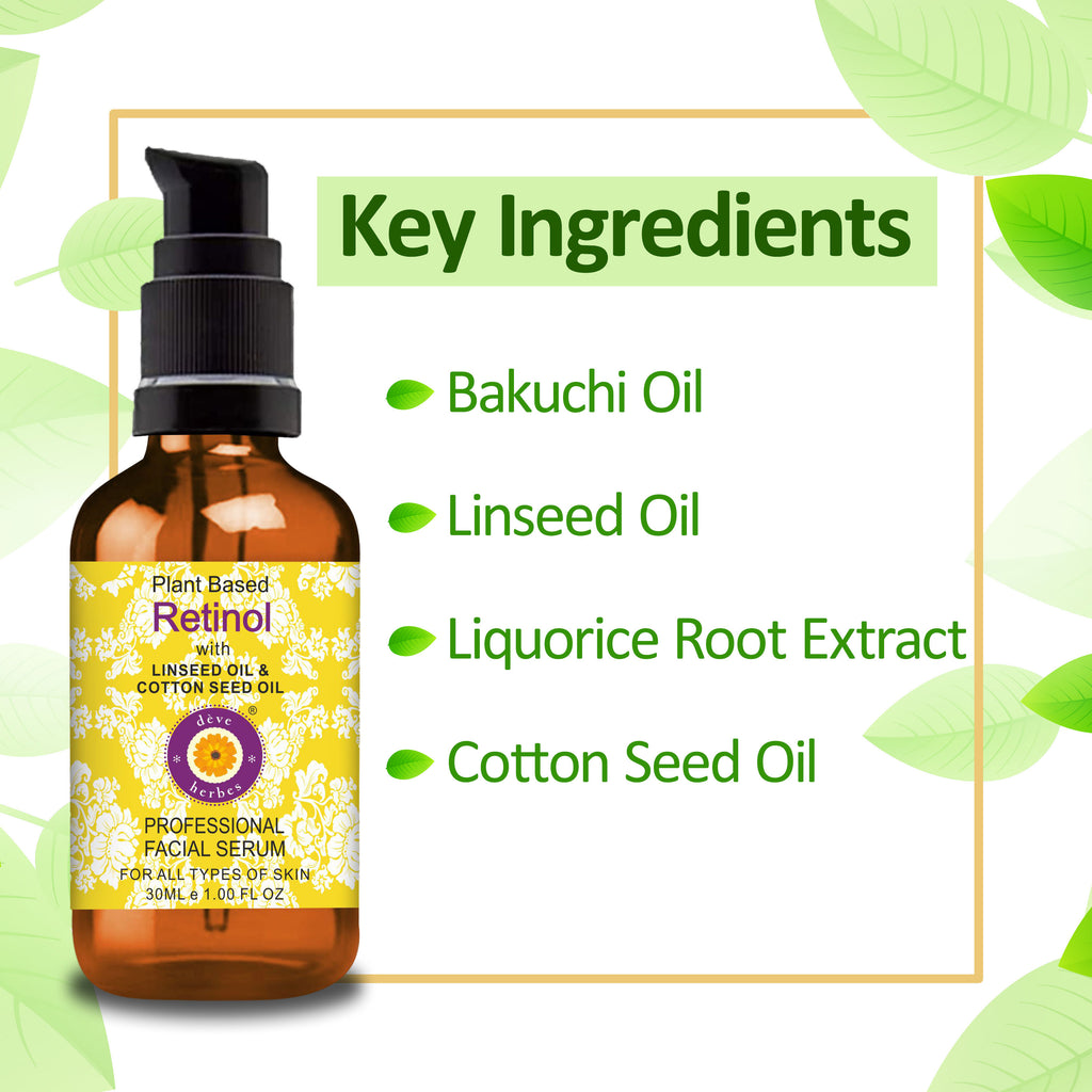 Plant Based Retinol Face Serum - Anti-Aging Care, Smooth Texture, Radiant Glow