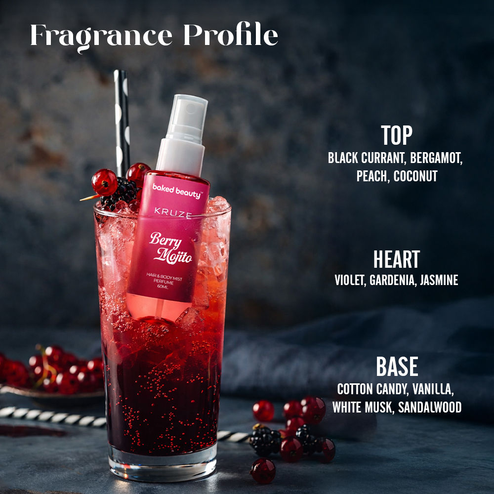 Kruze Berry Mojito Hair And Body Mist