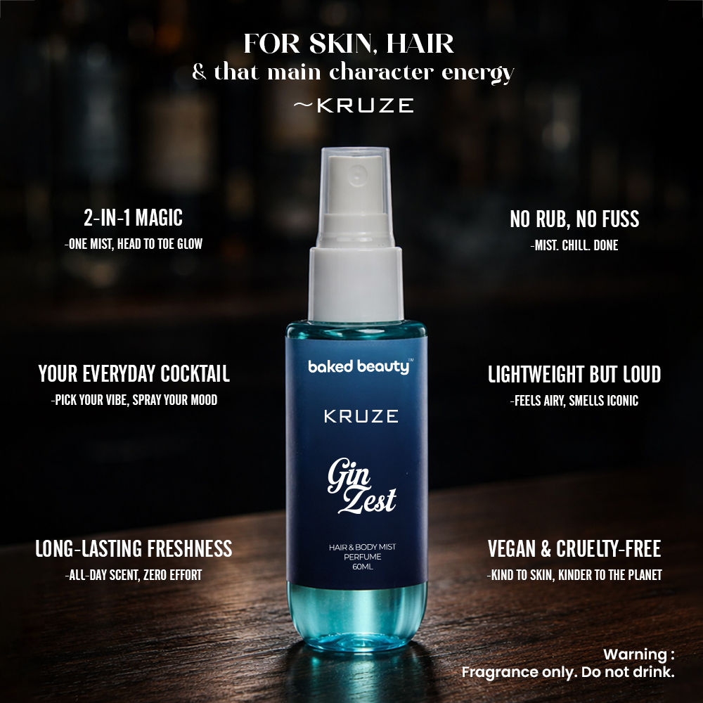 Kruze Gin Zest Hair And Body Mist