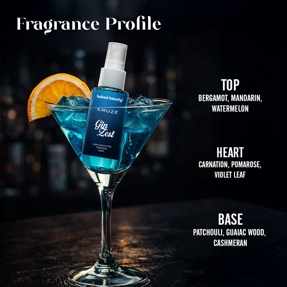 Kruze Gin Zest Hair And Body Mist