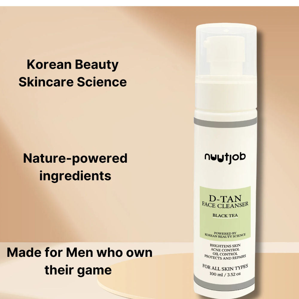 Black Tea D-Tan Cooling Face Wash For Men