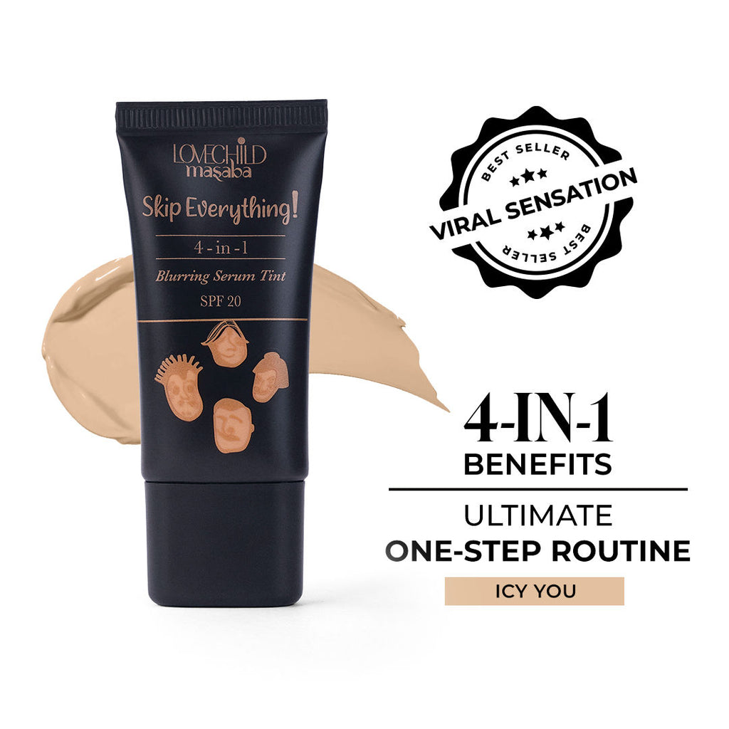 Skip Everything Serum Skin Tint SPF 20, Liquid Foundation for all Skin type, Enriched with Vitamin E for anti-ageing benefits