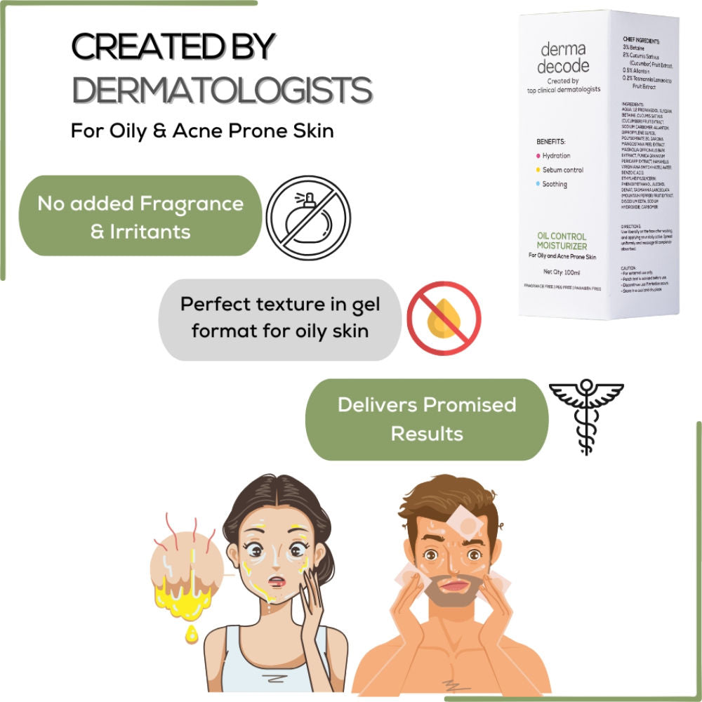 Oil Free Moisturizer for Oily Acne Prone Skin Lightweight Gel Hydration for Clear Skin