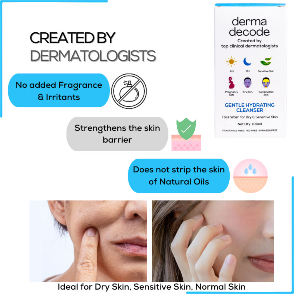 Face Wash for Dry Skin with Hydrating Ingredients Gentle Cleanser for Smooth Soft Skin