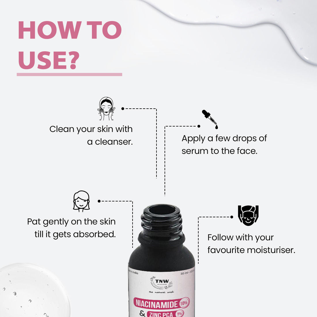 10% Niacinamide + 1% Zinc PCA Face Serum, Minimize pores, Even skin tone