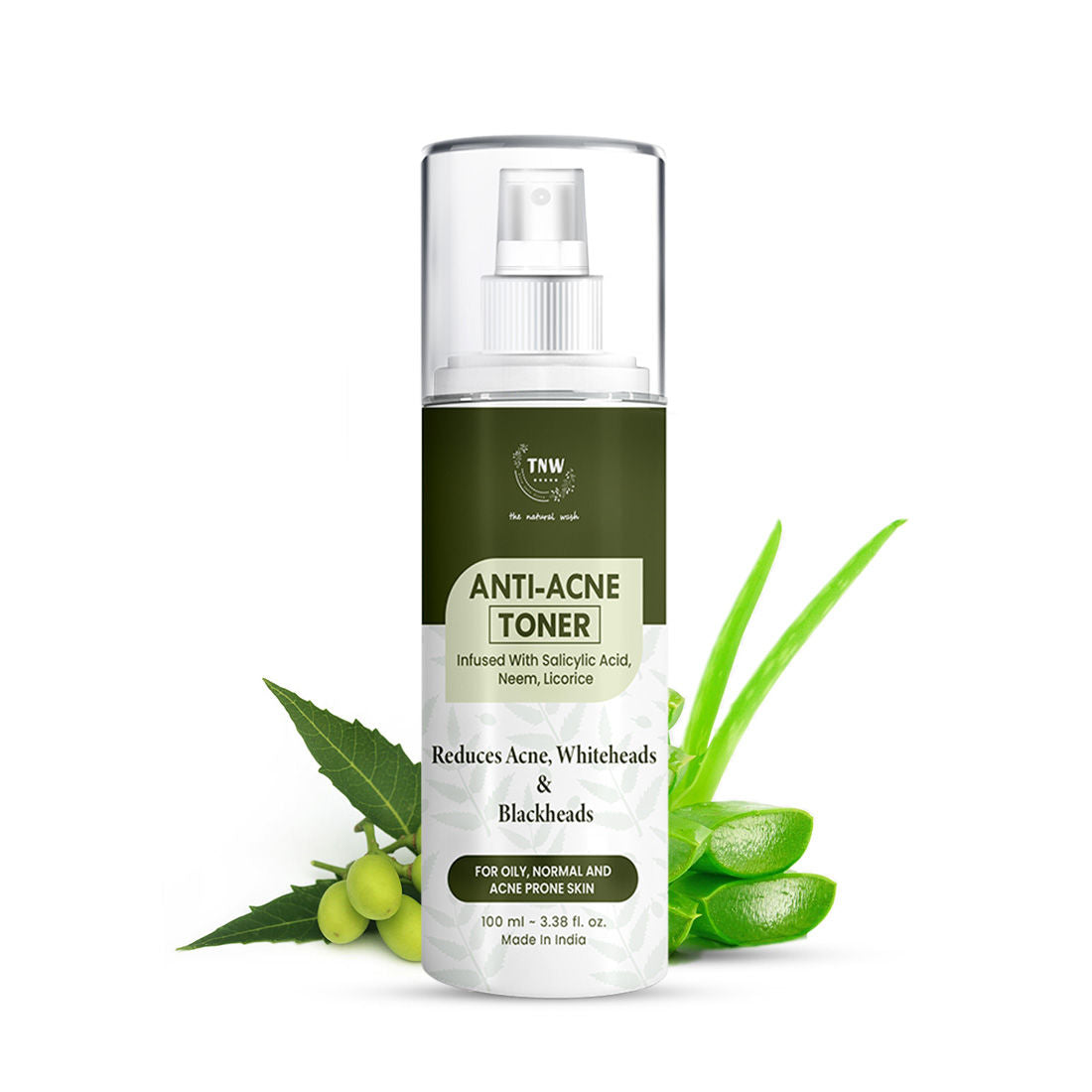 Anti Acne Toner with Salicylic acid, Controls sebum, Tightens pores
