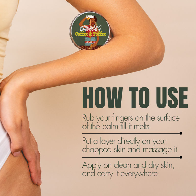 Cuddles Coffee & Toffee Body Balm, Deeply Moisturizes Dry, Discolored & Chapped Skin