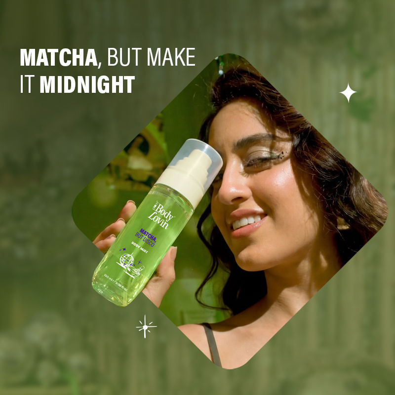 BodyLovin’ Matcha, But Disco Body Mist, Long-Lasting, Lactonic Matcha Fragrance