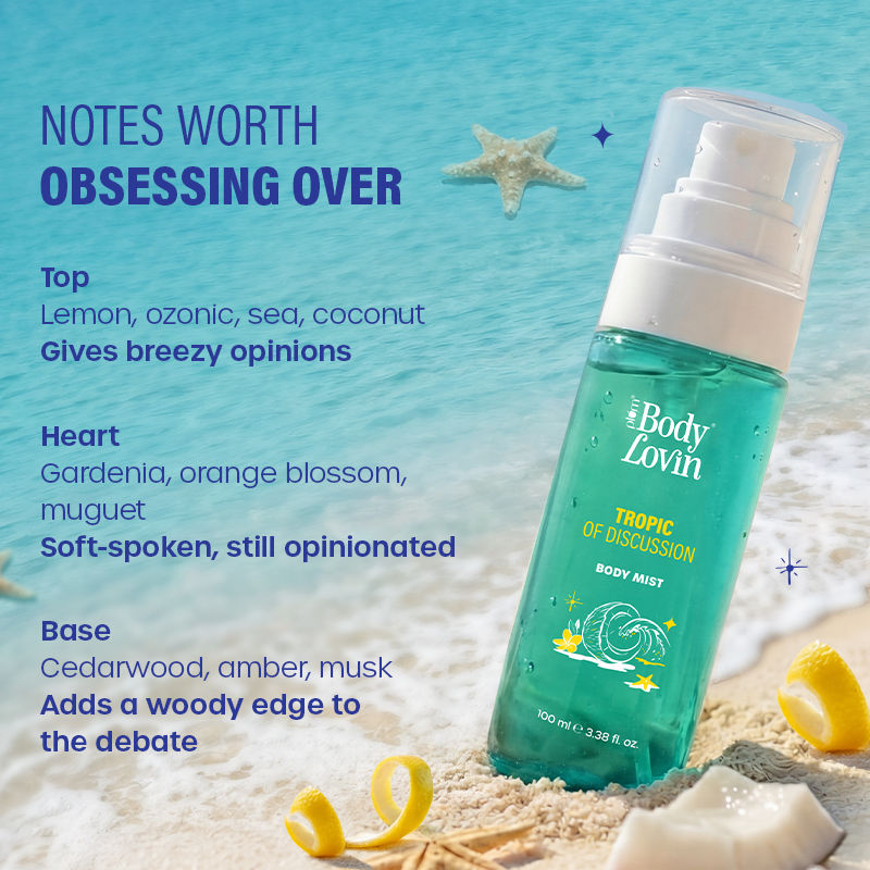 BodyLovin’ Tropic Of Discussion Body Mist, Long-Lasting, Fresh Tropical Fragrance