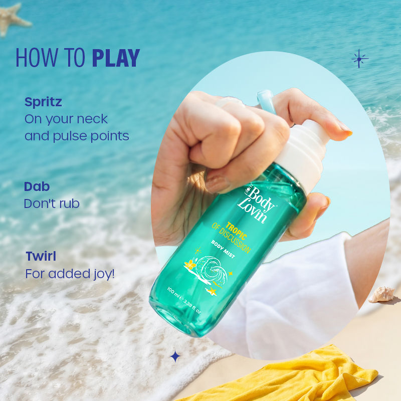BodyLovin’ Tropic Of Discussion Body Mist, Long-Lasting, Fresh Tropical Fragrance