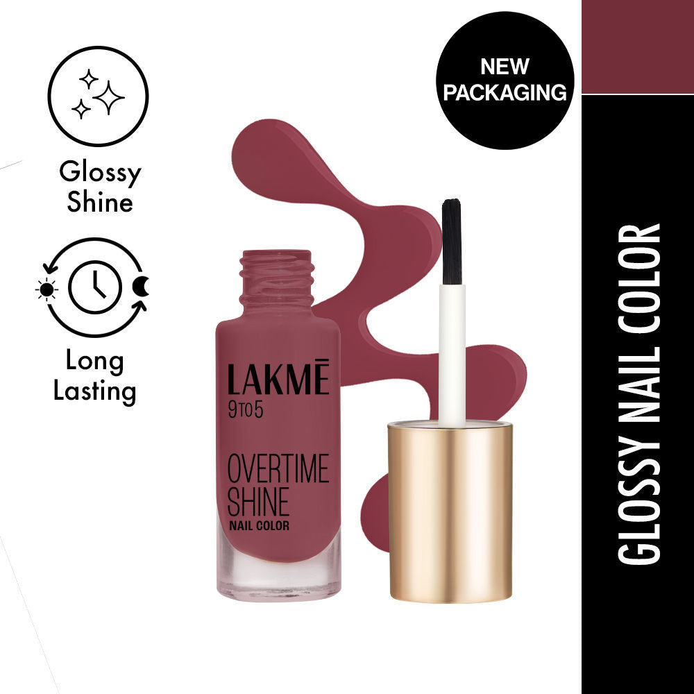 9 To 5 Primer + Gloss Nail Color - Mulberry Bush