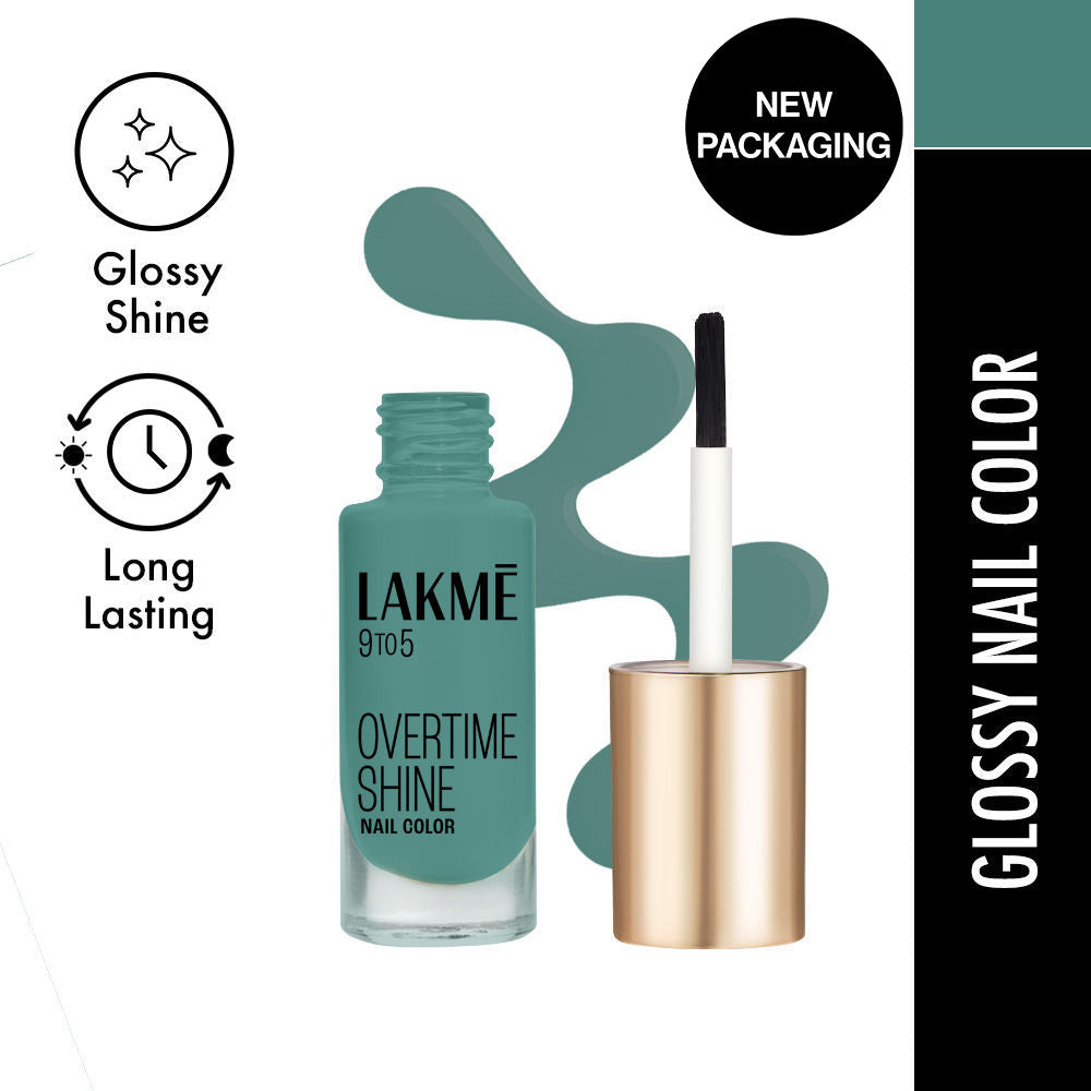 9 To 5 Primer + Gloss Nail Color - Teal Deal