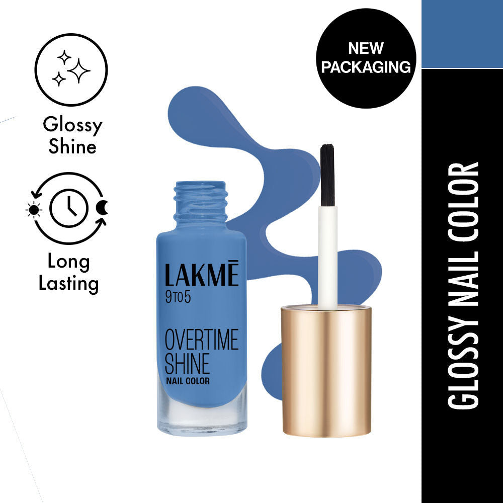 9 To 5 Primer + Gloss Nail Color - Indigo Ink