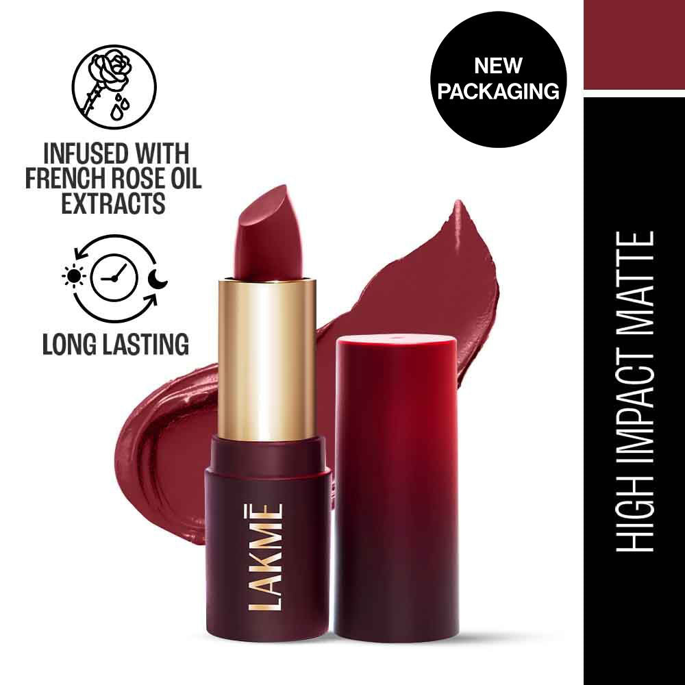 Forever Matte Lipstick, Made With French Rose Oil Extracts - Burgundy Bloom