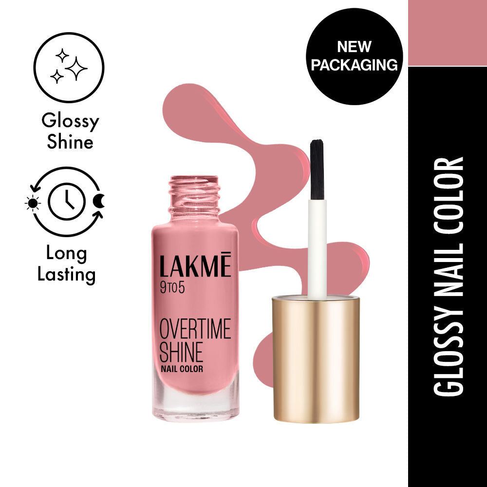 9 To 5 Primer + Gloss Nail Color - Pink Paisley