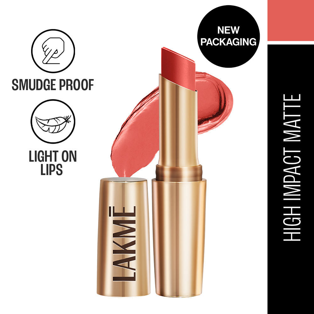 9 To 5 Powerplay Priming Matte Lipstick, Lasts hrs - MR6 Coral Date