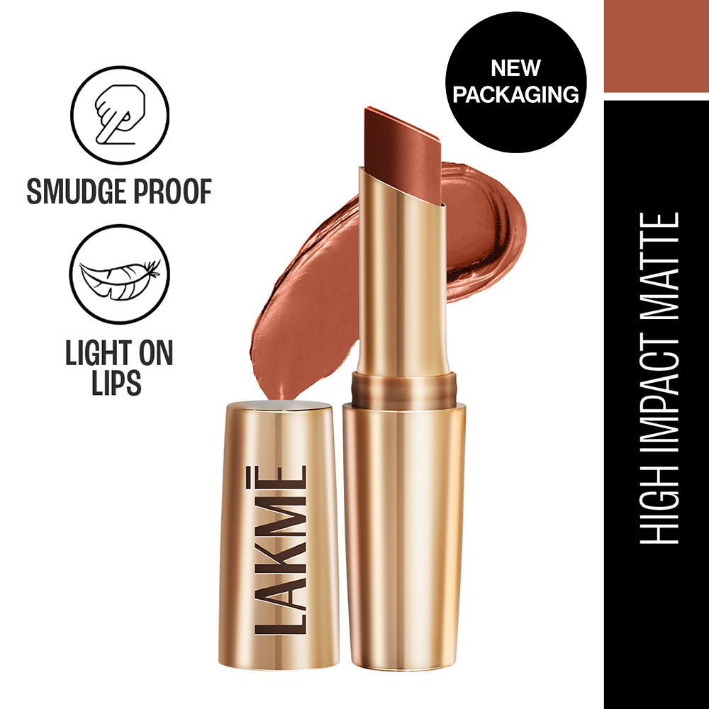 9 To 5 Powerplay Priming Matte Lipstick, Lasts hrs - MB2 Caramel Latte