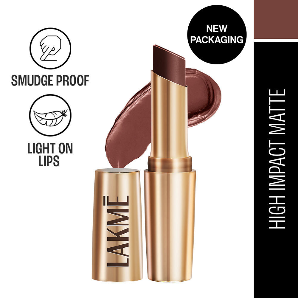 9 To 5 Powerplay Priming Matte Lipstick, Lasts hrs - Brown Walnut