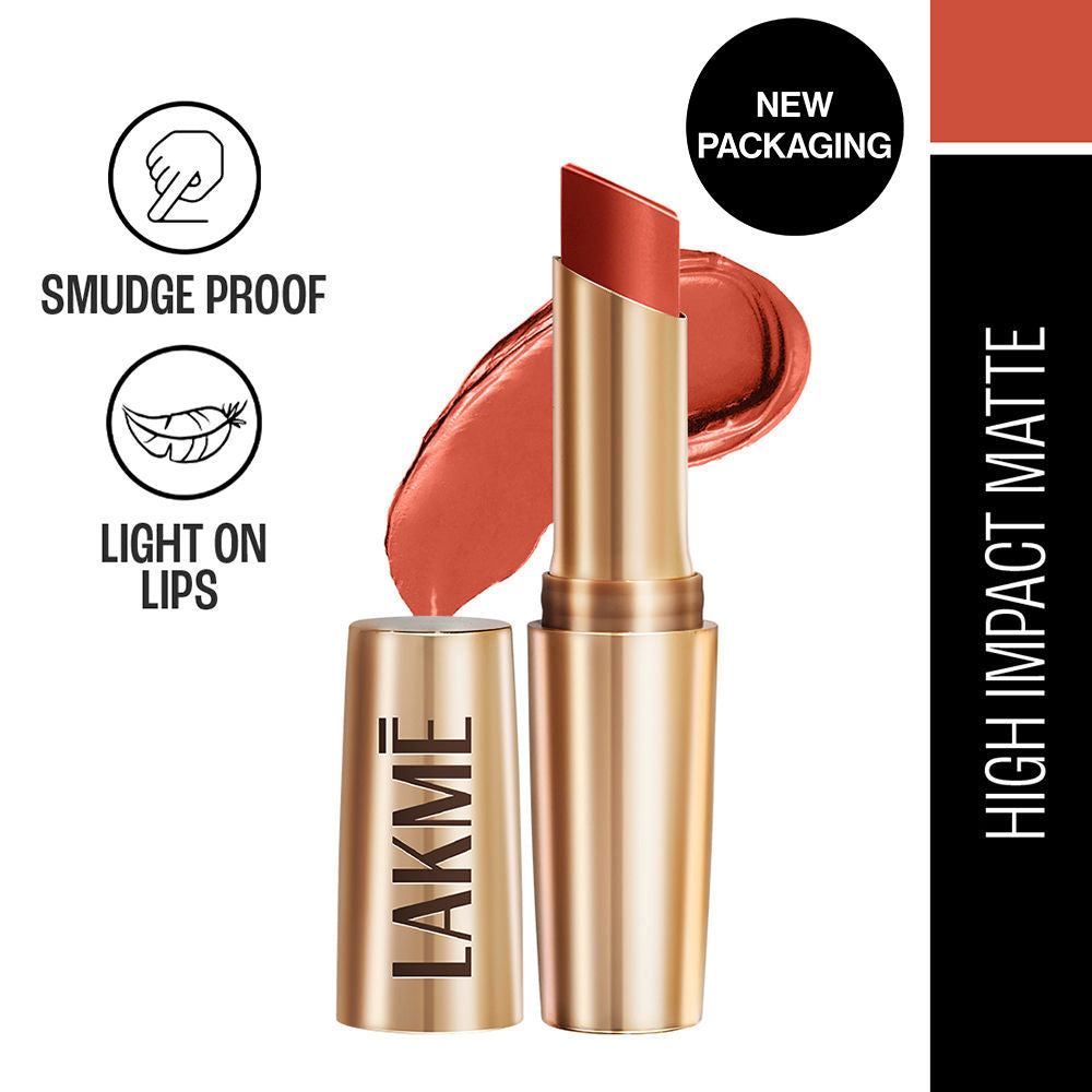 9 To 5 Powerplay Priming Matte Lipstick, Lasts hrs - Brick Blush