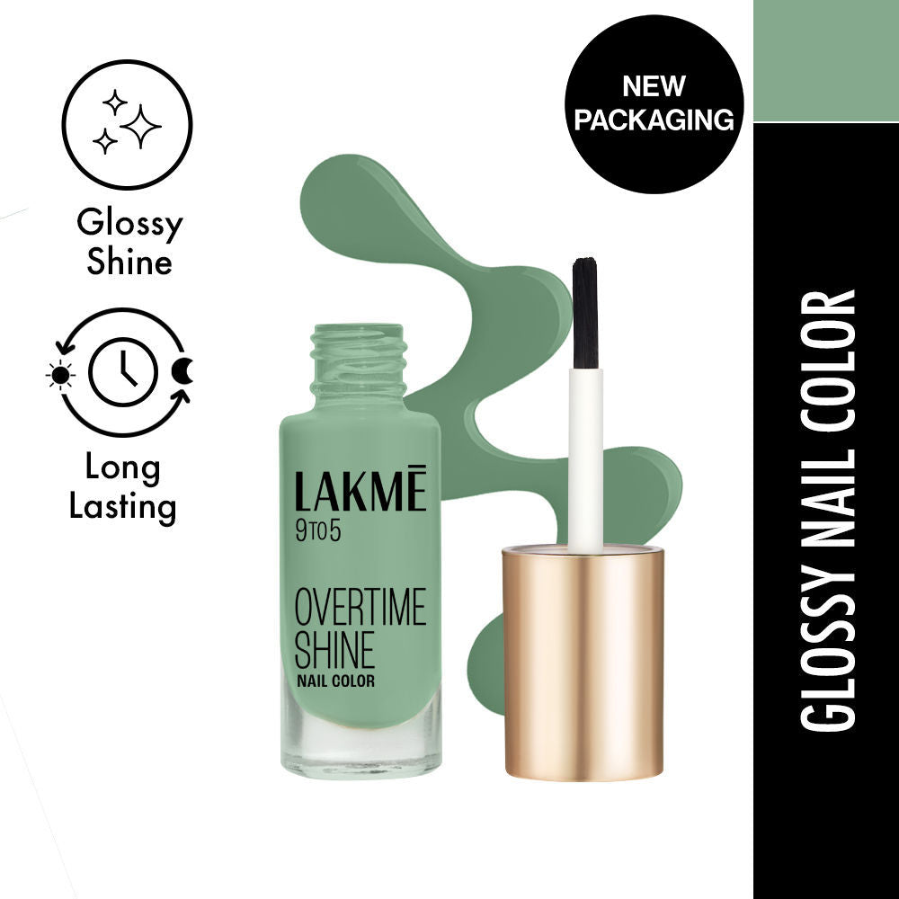 9 To 5 Primer + Gloss Nail Color - Green Pistachio