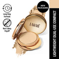 9 To 5 Unreal Dual Cover Pressed Powder, 2 In 1 Compact + Foundation