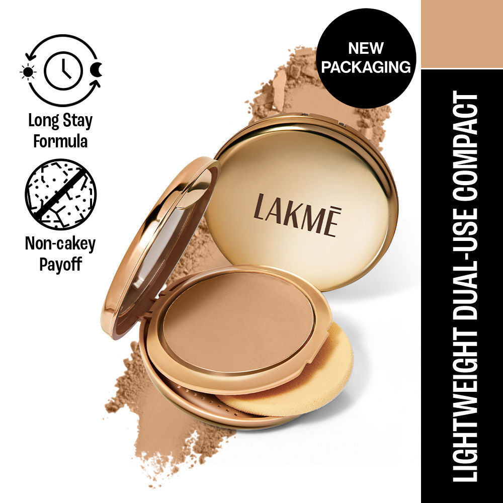 9 To 5 Unreal Dual Cover Pressed Powder, 2 In 1 Compact + Foundation - 20 Nude