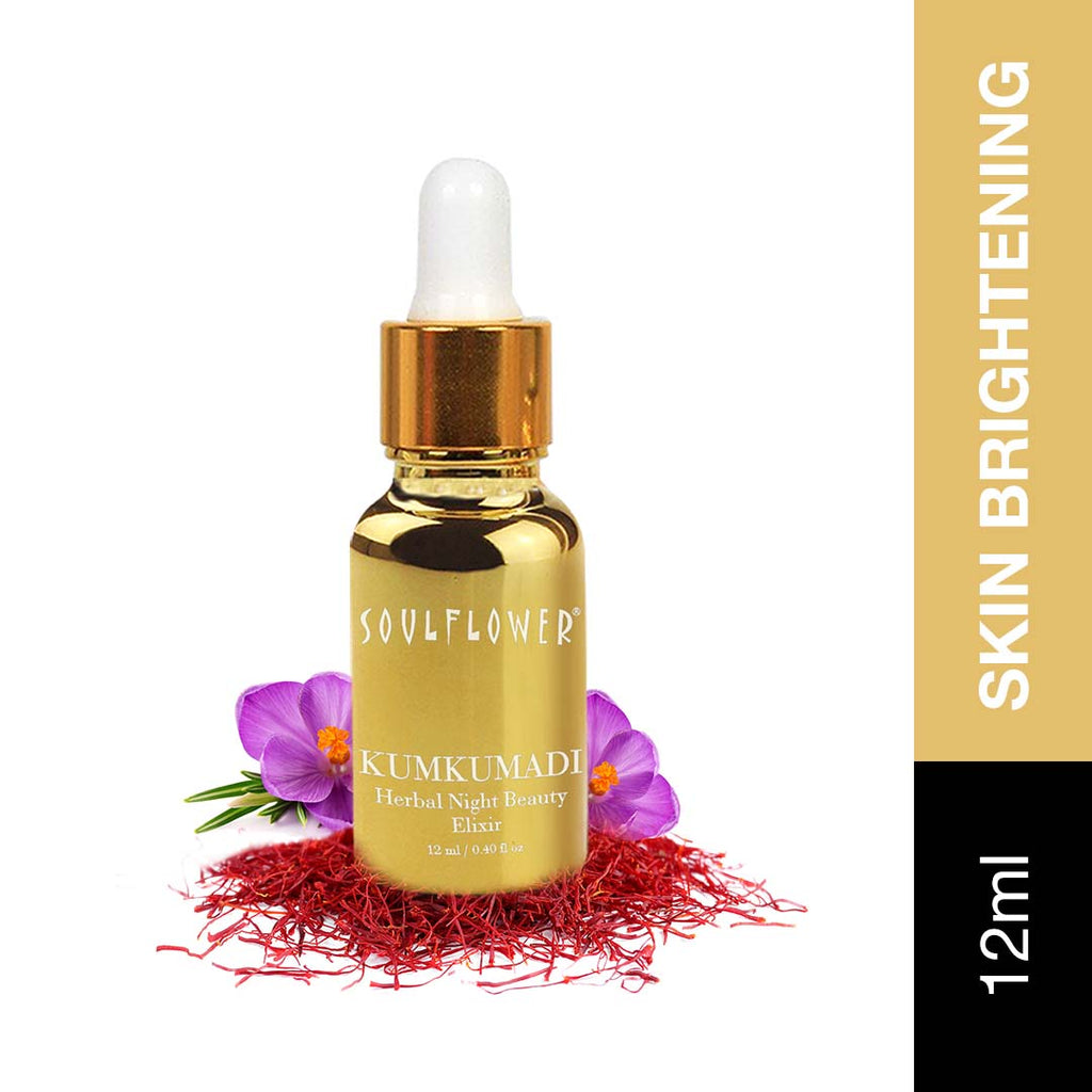 Kumkumadi Tailam Saffron Night Serum Face Oil for Skin Glow, Anti Aging, Dark Spots