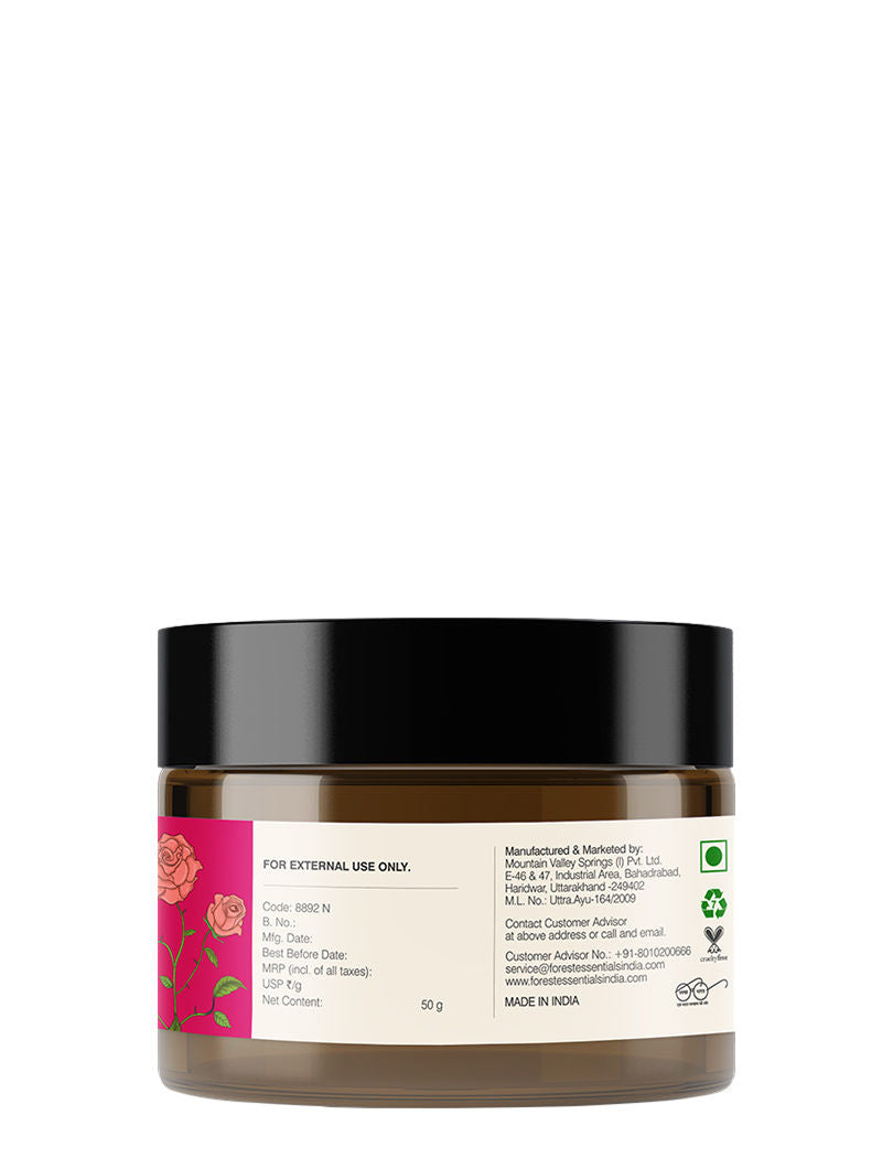 Light Hydrating Facial Gel with Pure Rosewater - Ayurvedic Lightweight Moisturiser