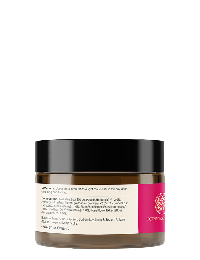 Light Hydrating Facial Gel with Pure Rosewater - Ayurvedic Lightweight Moisturiser