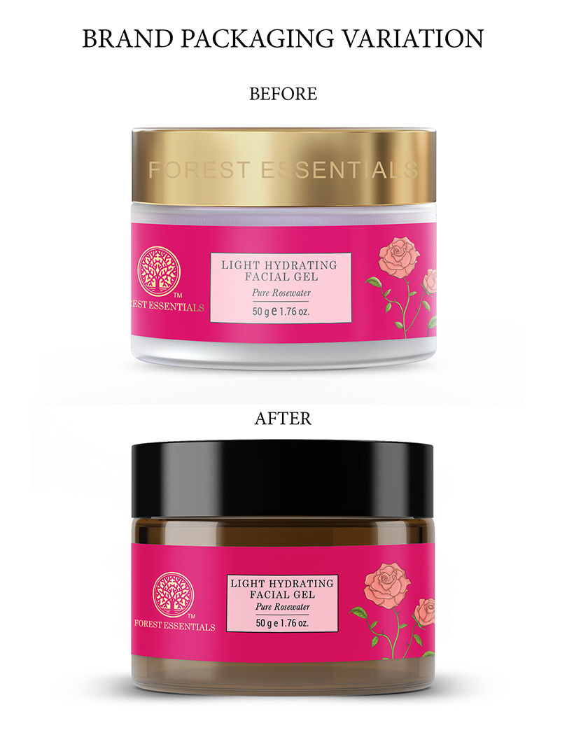 Light Hydrating Facial Gel with Pure Rosewater - Ayurvedic Lightweight Moisturiser