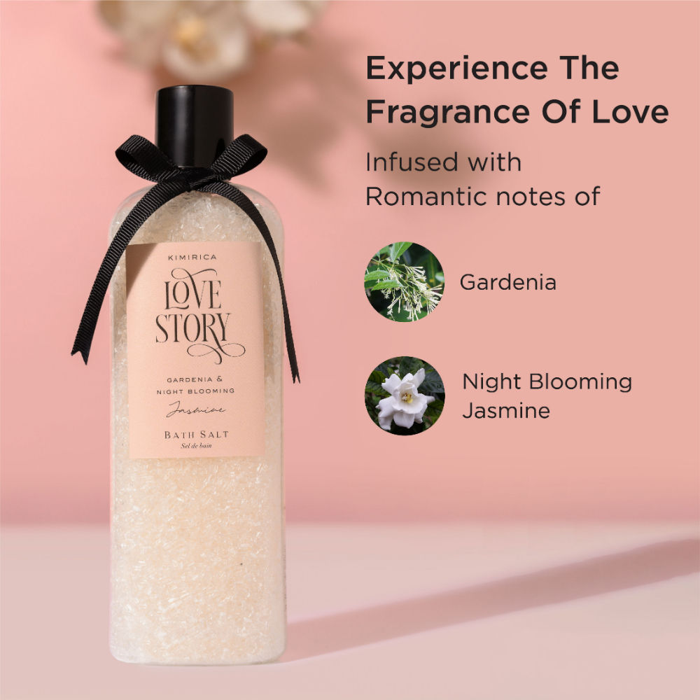 Love Story Bath Salt for Body SPA, Relaxation and Pain Relief, 100% Vegan & Paraben Free