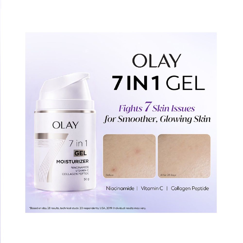 7in1 Gel Moisturizer with Niacinamide, Vitamin C, Collagen Peptide, Fights 7 Skin Issues