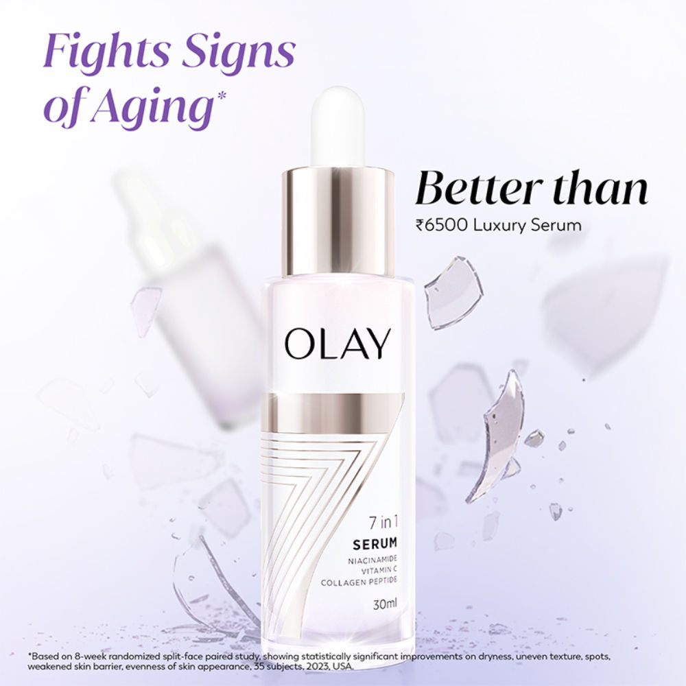 7in1 Serum with Niacinamide, Vitamin C, Collagen Peptides, Fights 7 Skin Issues