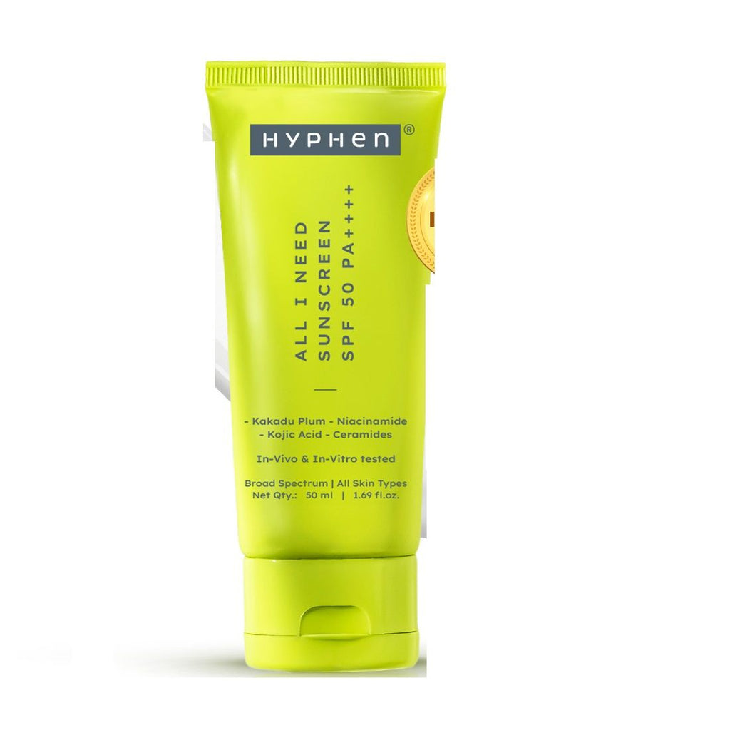 All I Need Sunscreen SPF50 PA++++, Moisturizes, Repairs UV Damage, In-Vivo Tested