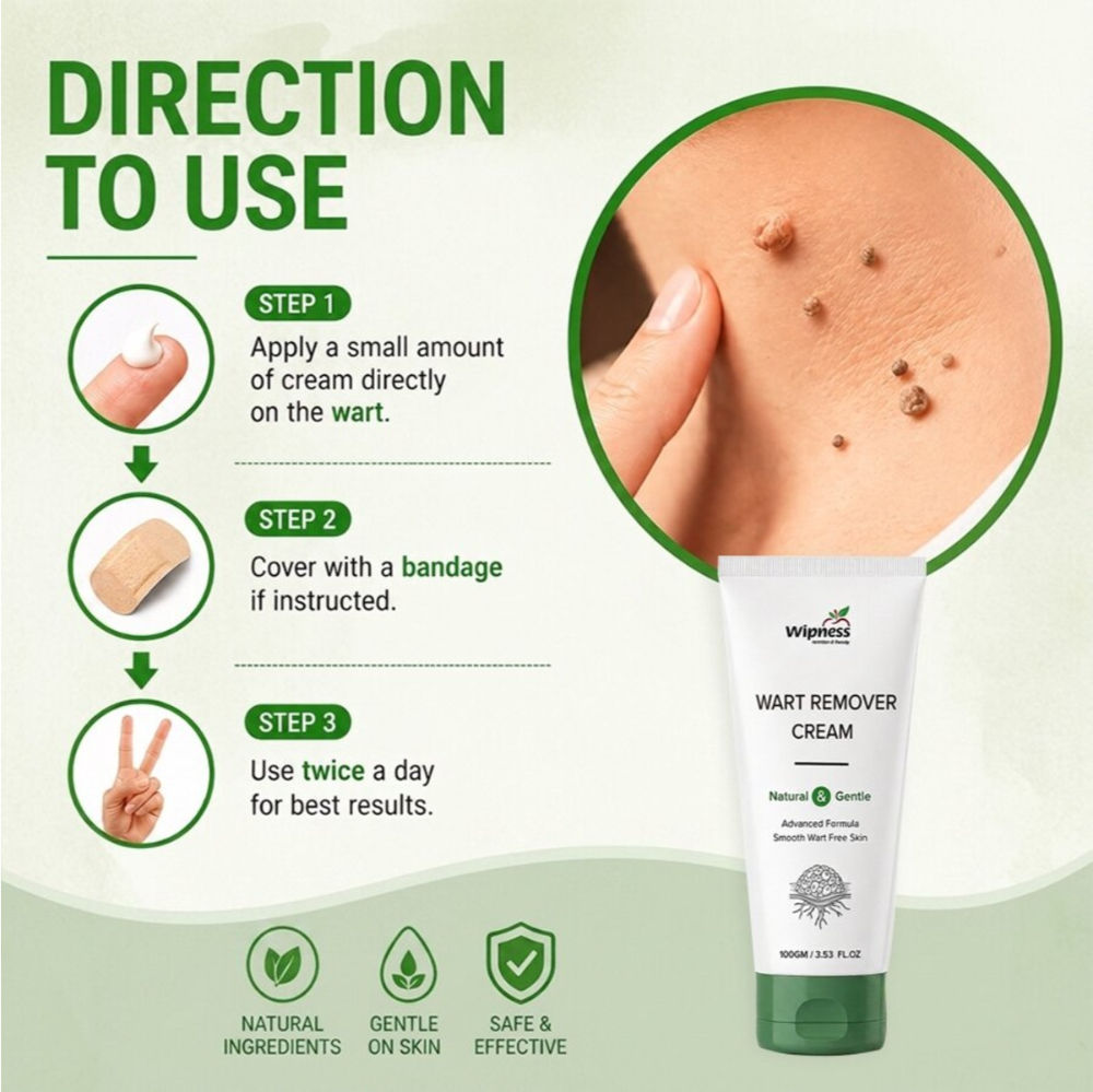 Natural Wart Remover Cream For Men & Women