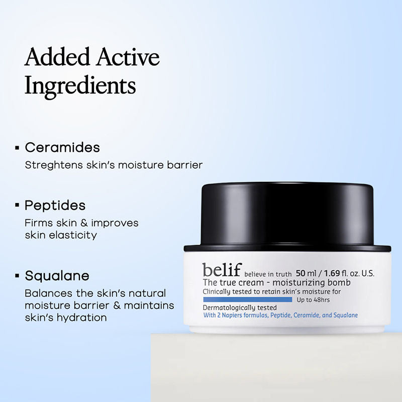Aqua Bomb Gel Moisturizer-Vegan Korean Hydrating Face Cream with Niacinamide & Hyaluronic Acid