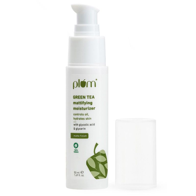 Green Tea Mattifying Moisturizer With Glycolic Acid & Glycerin For matte finish controls oil,hydrates skin